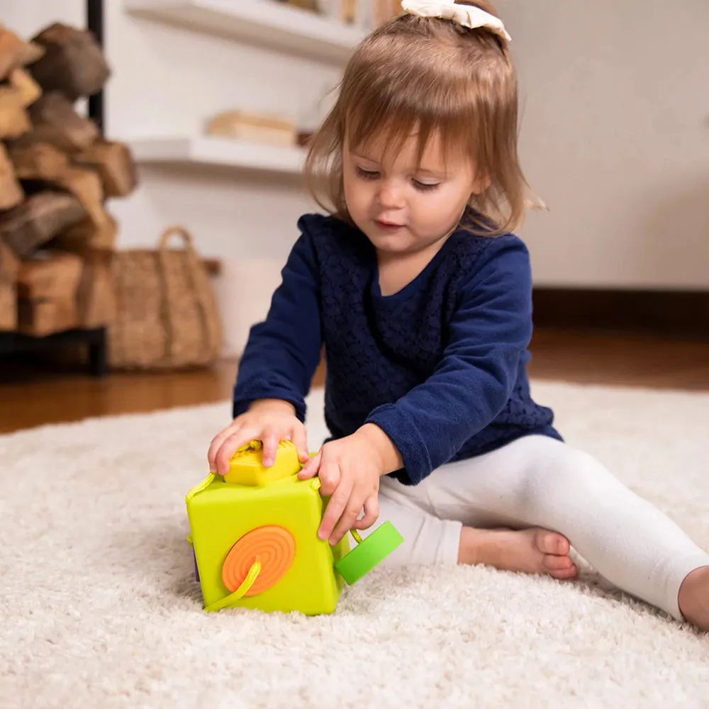 Oombee Cube Shape Sorter | Tactile Exploration Toy