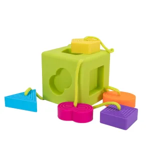 Oombee Cube Shape Sorter | Tactile Exploration Toy