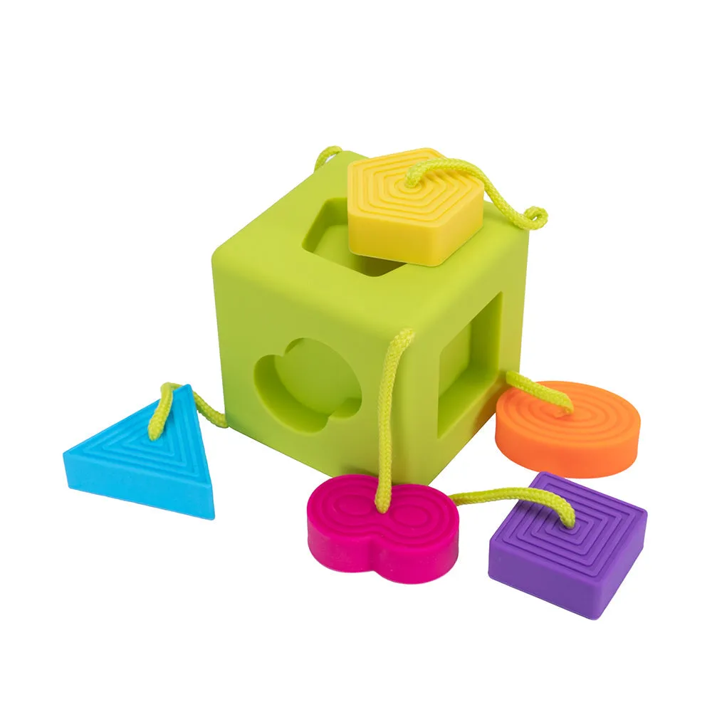 Oombee Cube Shape Sorter | Tactile Exploration Toy
