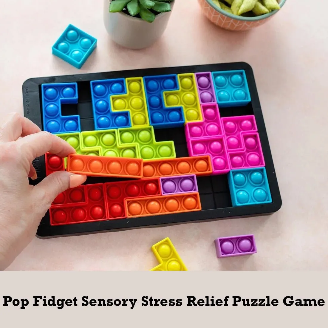 Pop Fidget Sensory Stress Relief Puzzle Game | 26 Pcs