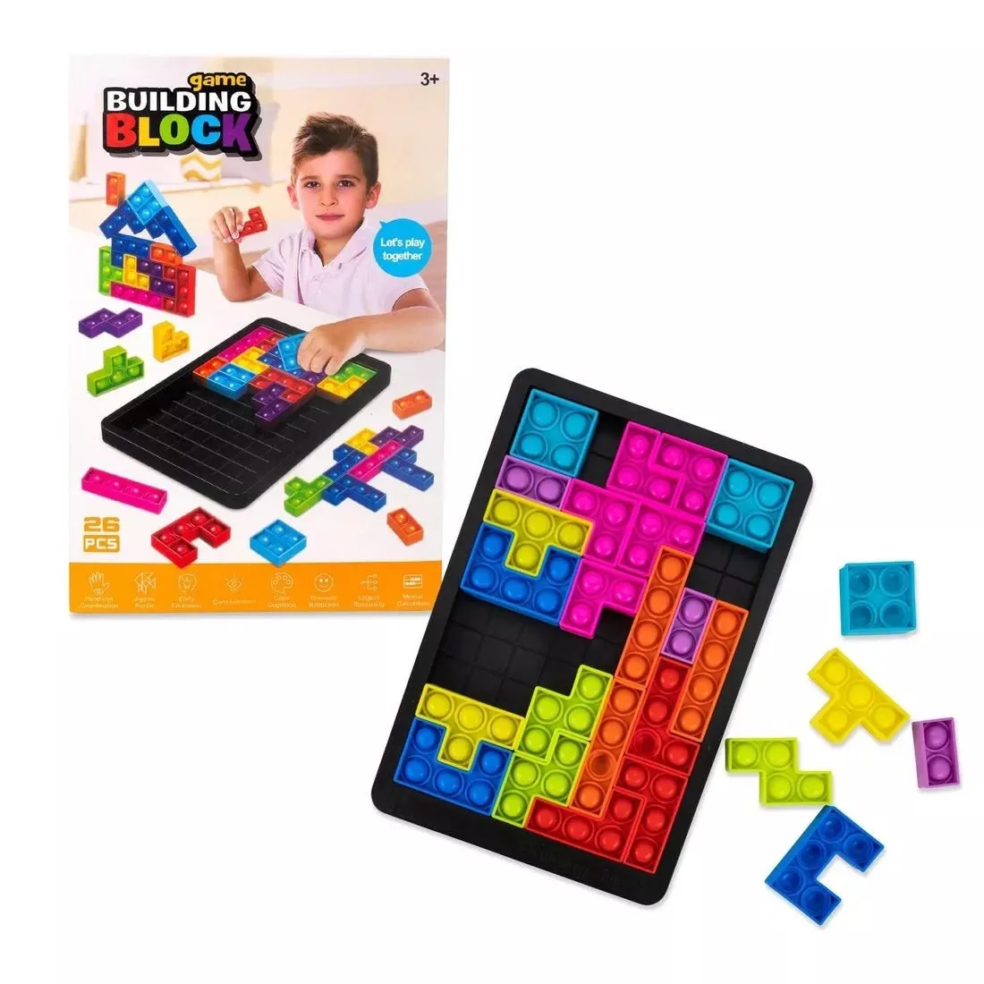 Pop Fidget Sensory Stress Relief Puzzle Game | 26 Pcs