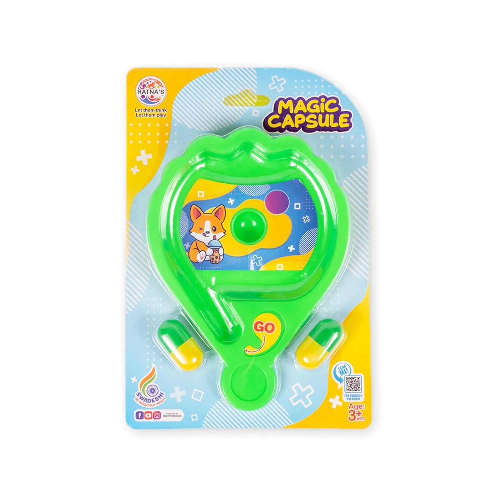 RATNA'S Magic Capsule Challenging Balancing Party Game Tabletop Travelling Miniature Toys for Kids & Adults