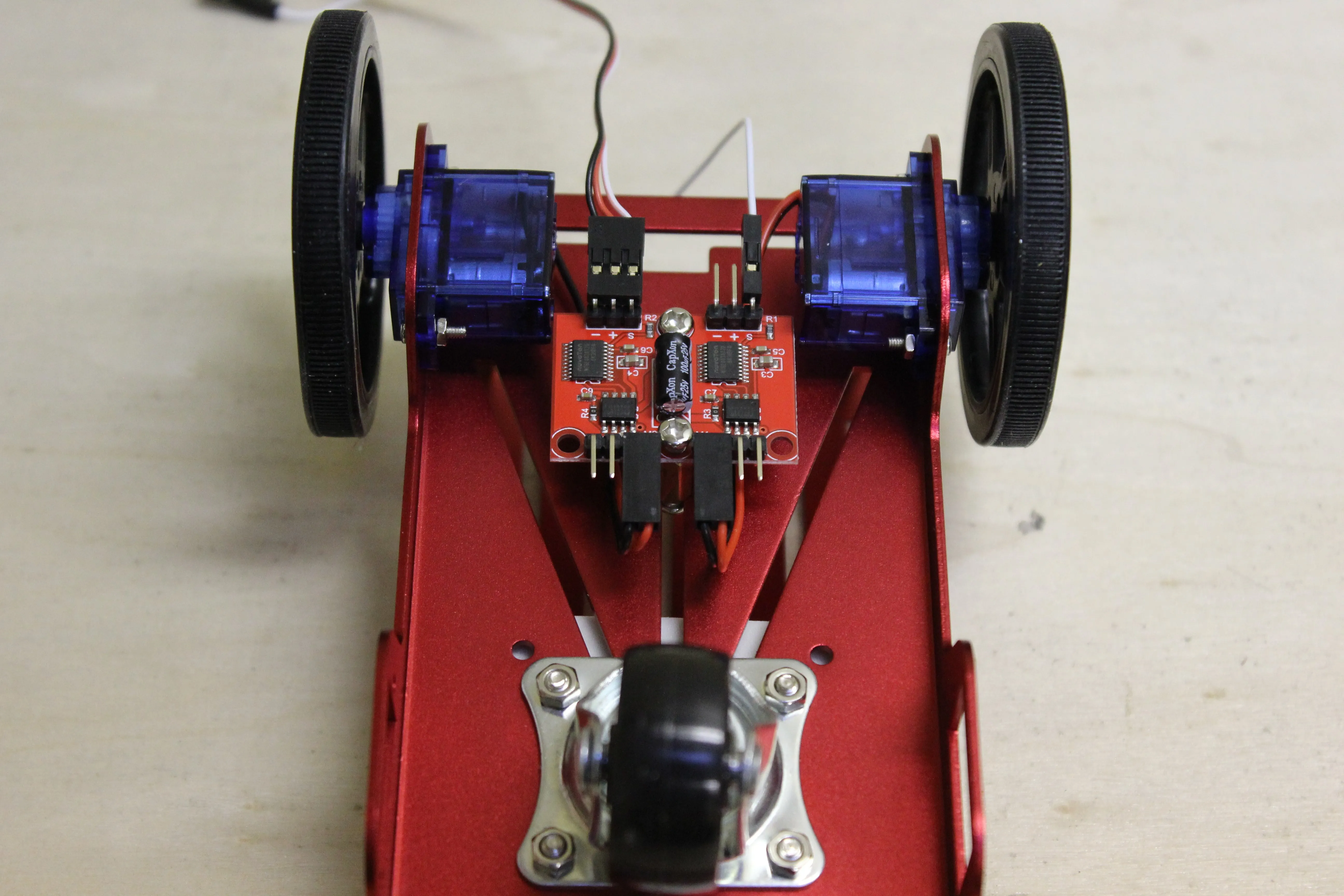 Red Rover Robot Chassis Kit with DC Motors and Motor Controller