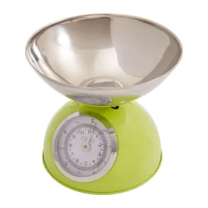 Round Half Circle Design Kitchen Scale 5KG - Lime Green