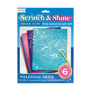 Scratch & Shine Foil Art Kits | Celestial