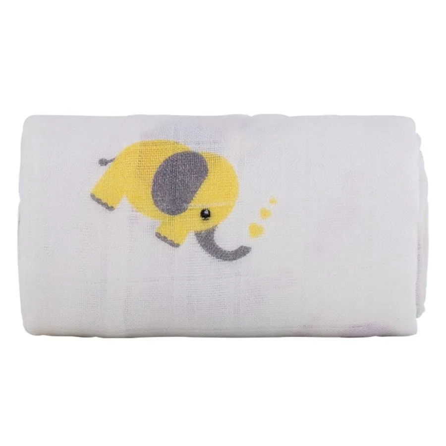 Sensory Muslin Blanket for Toddlers - Little Elephant