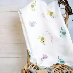 Sensory Muslin Blanket for Toddlers - Little Elephant