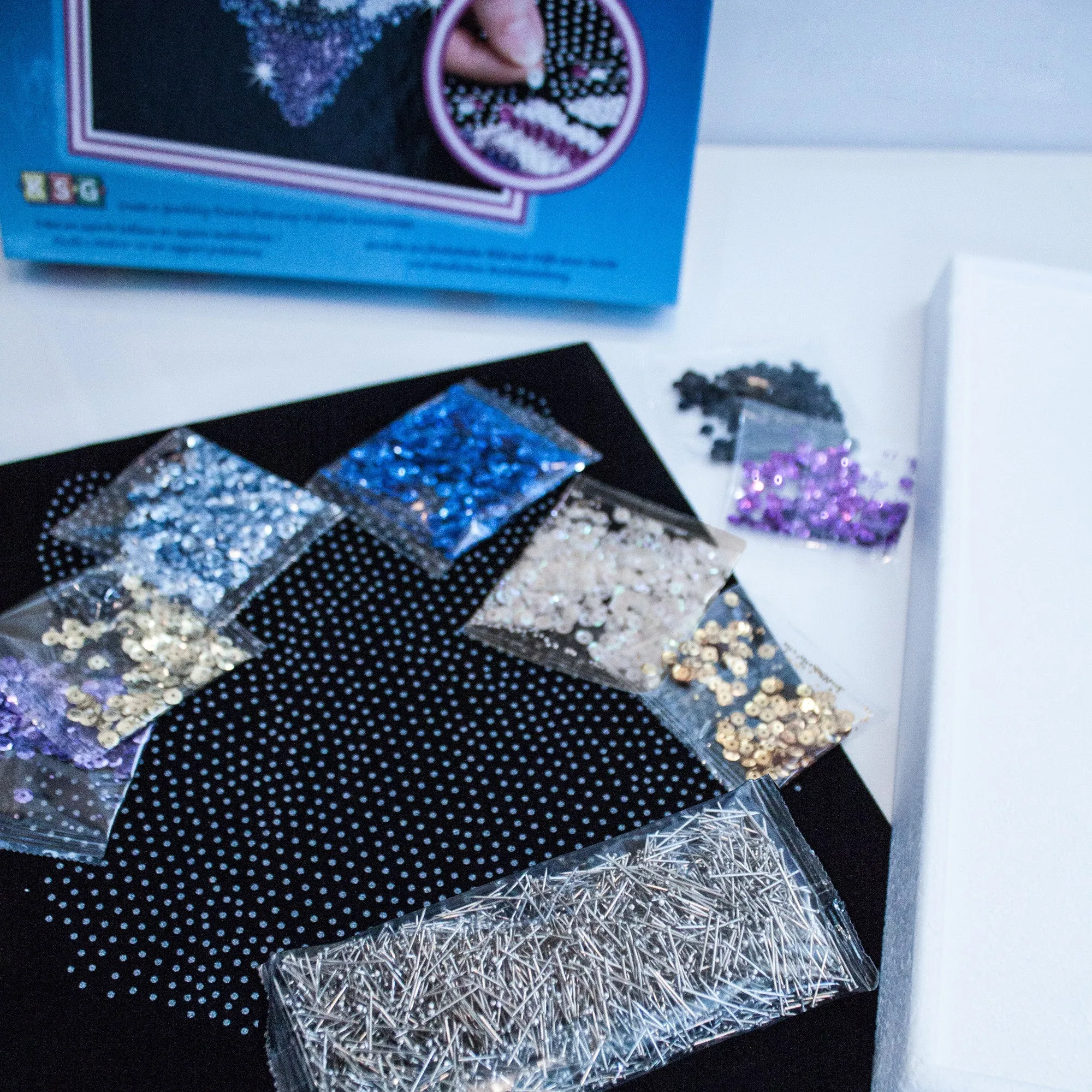 Sequin Art® Blue, Horse, Sparkling Arts and Crafts Picture Kit