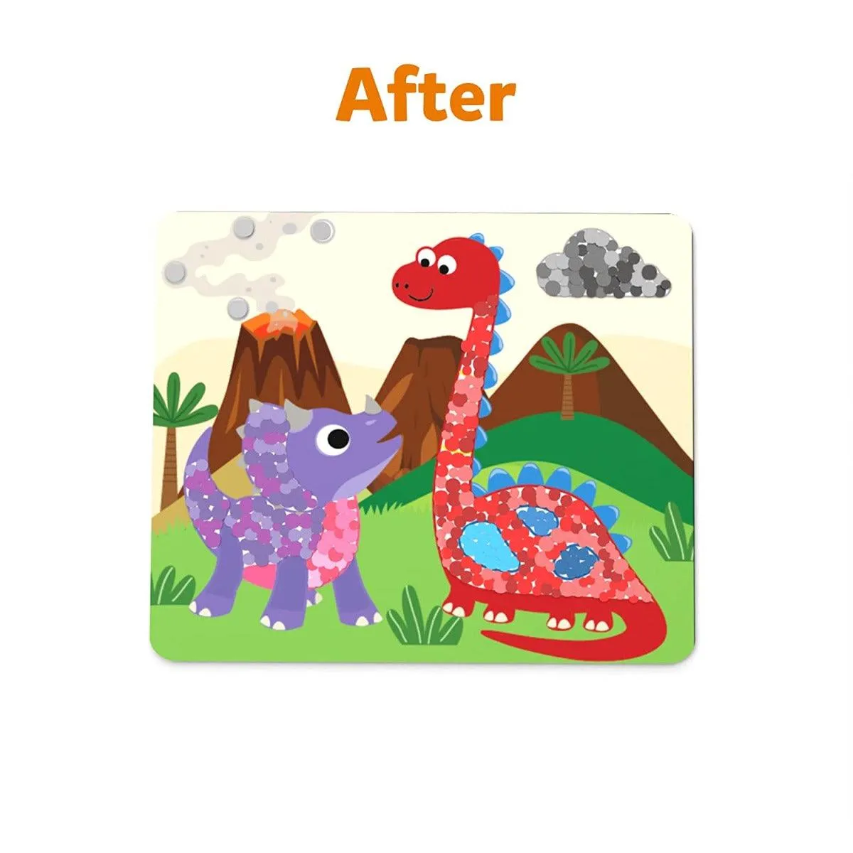 Skillmatics Art Activity Dot It! World of Dinosaurs - No Mess Sticker Art Gifts for Kids Ages 3 to 7 Years
