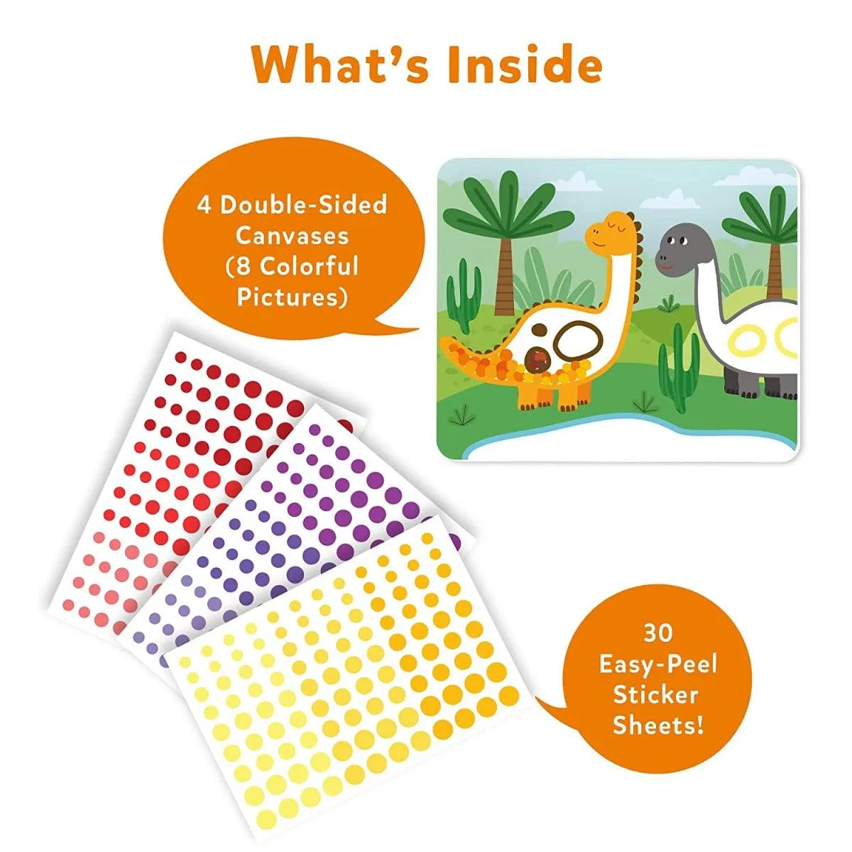Skillmatics Art Activity Dot It! World of Dinosaurs - No Mess Sticker Art Gifts for Kids Ages 3 to 7 Years
