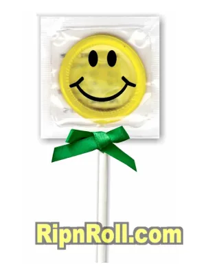 Smiley Face Condoms - RipnRoll.com