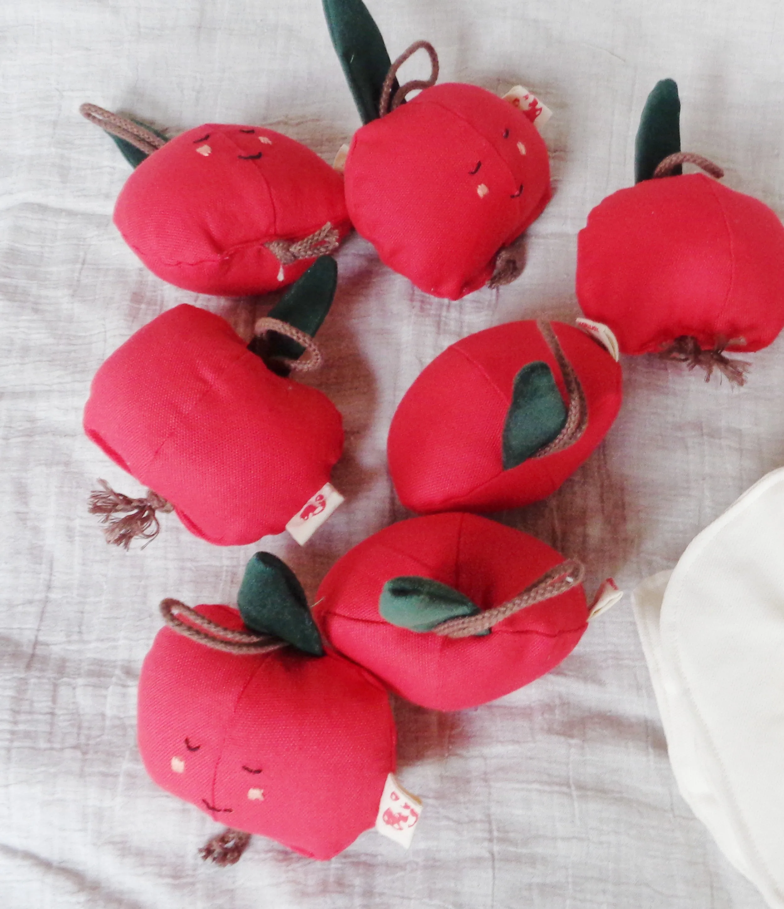 Soft toy play food  - Red apple