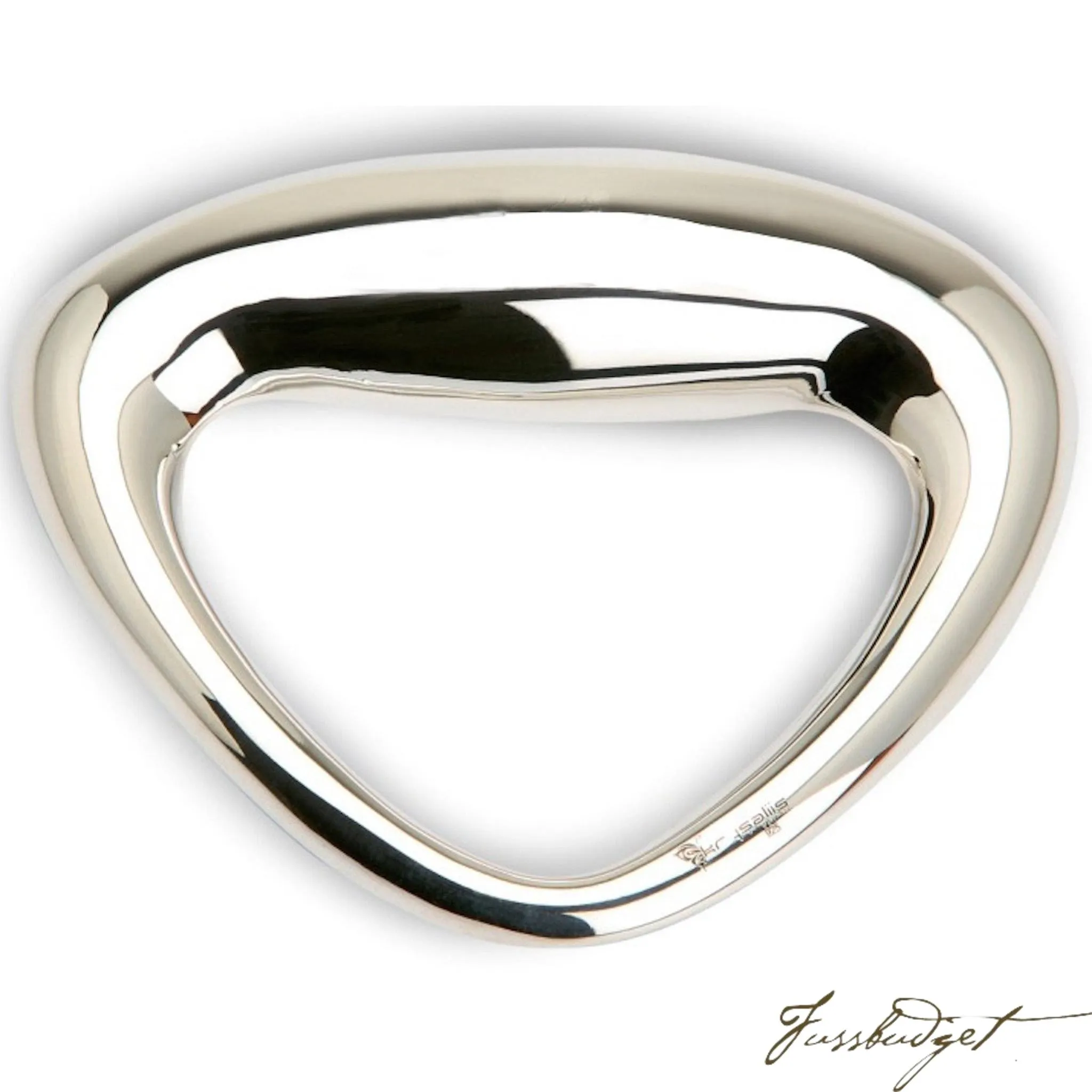 Sterling Silver Triangular Baby Rattle
