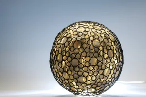 Stoneware Royal porcelain light with unique design - unique lighting - housewares lighting