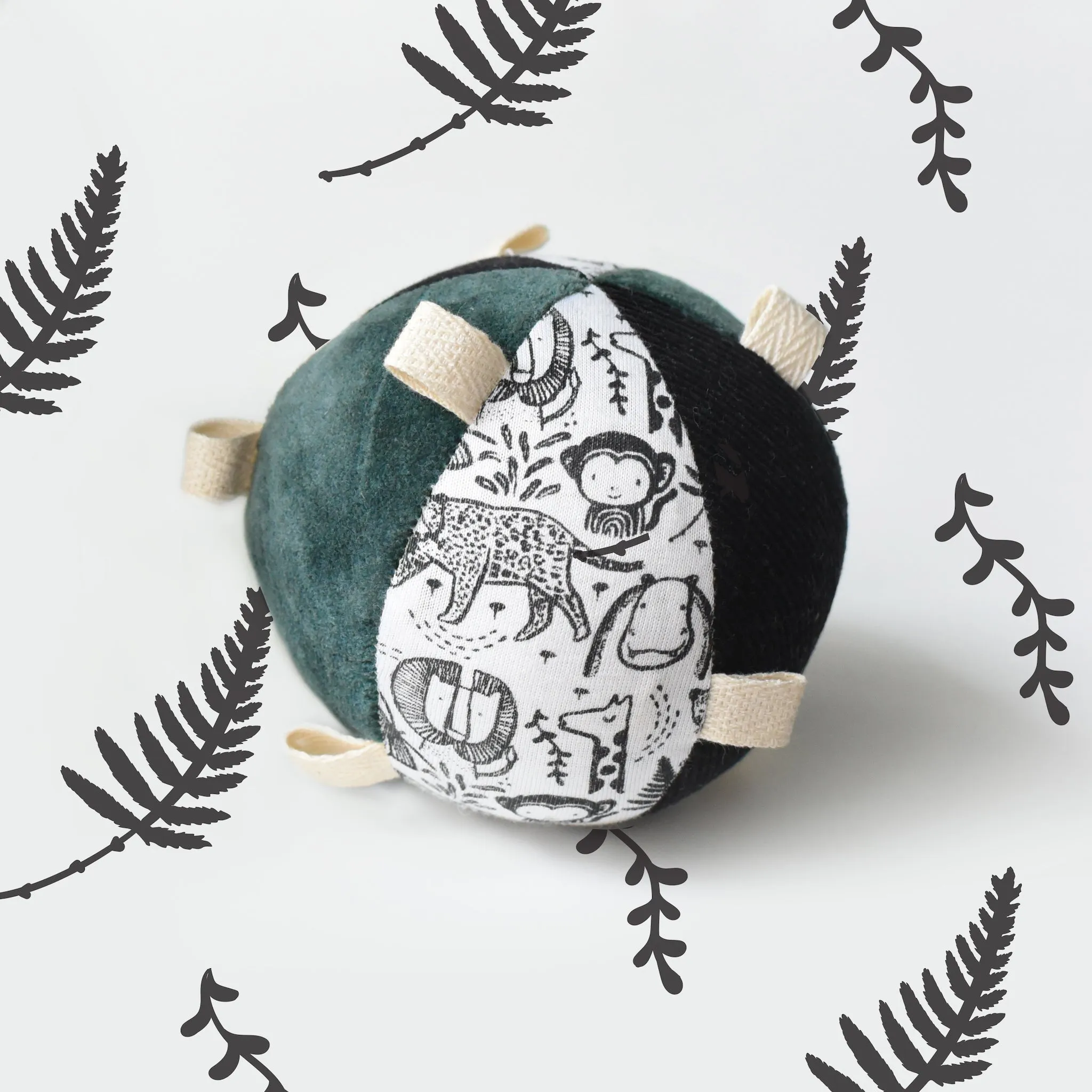 Taggy Ball with Rattle Wild
