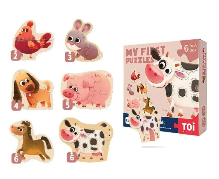 Toi World My First Puzzles-Farm Animals 2 