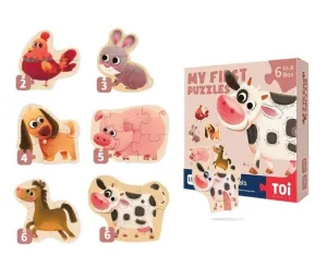 Toi World My First Puzzles-Farm Animals 2 