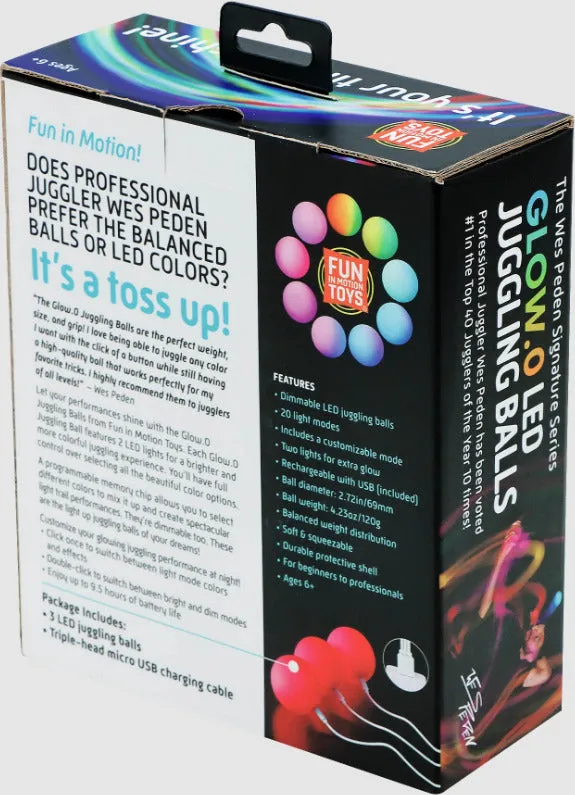 Wes Peden Juggling Glow.0 LED Balls