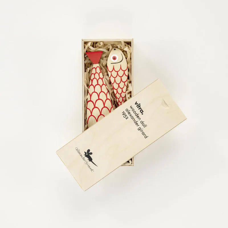 Wooden Doll Mother Fish and Child