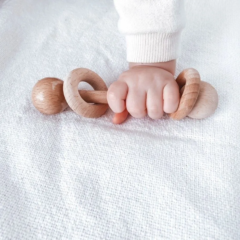 Wooden Rattle Teether