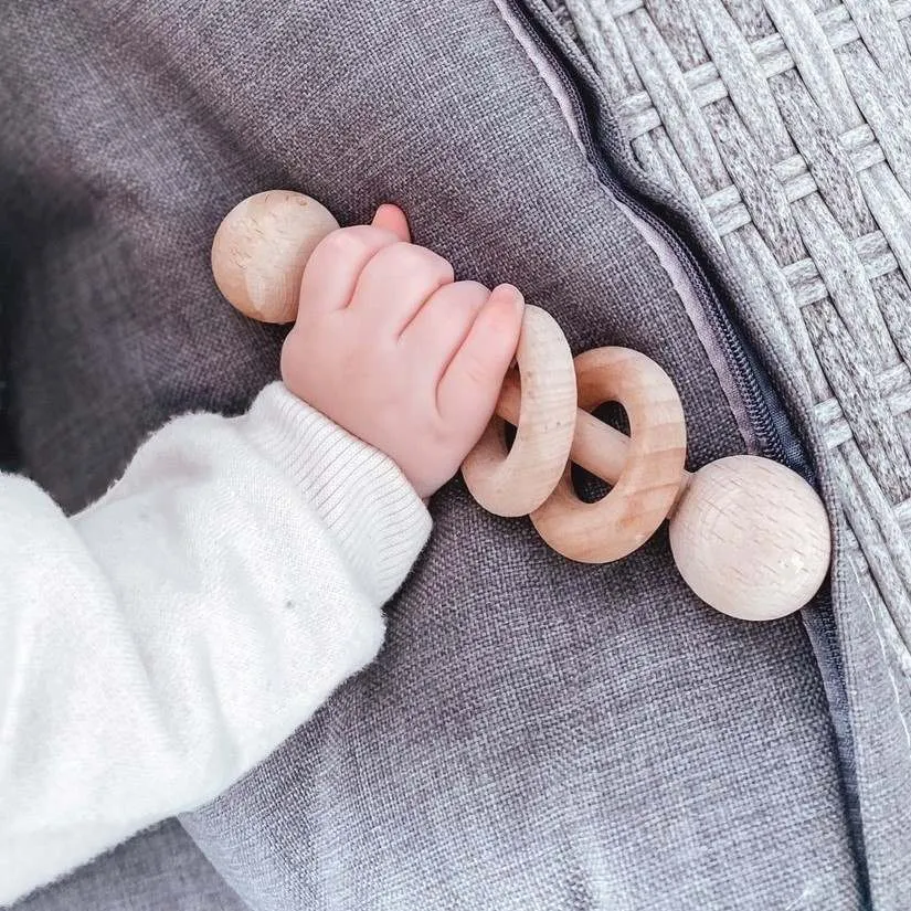 Wooden Rattle Teether